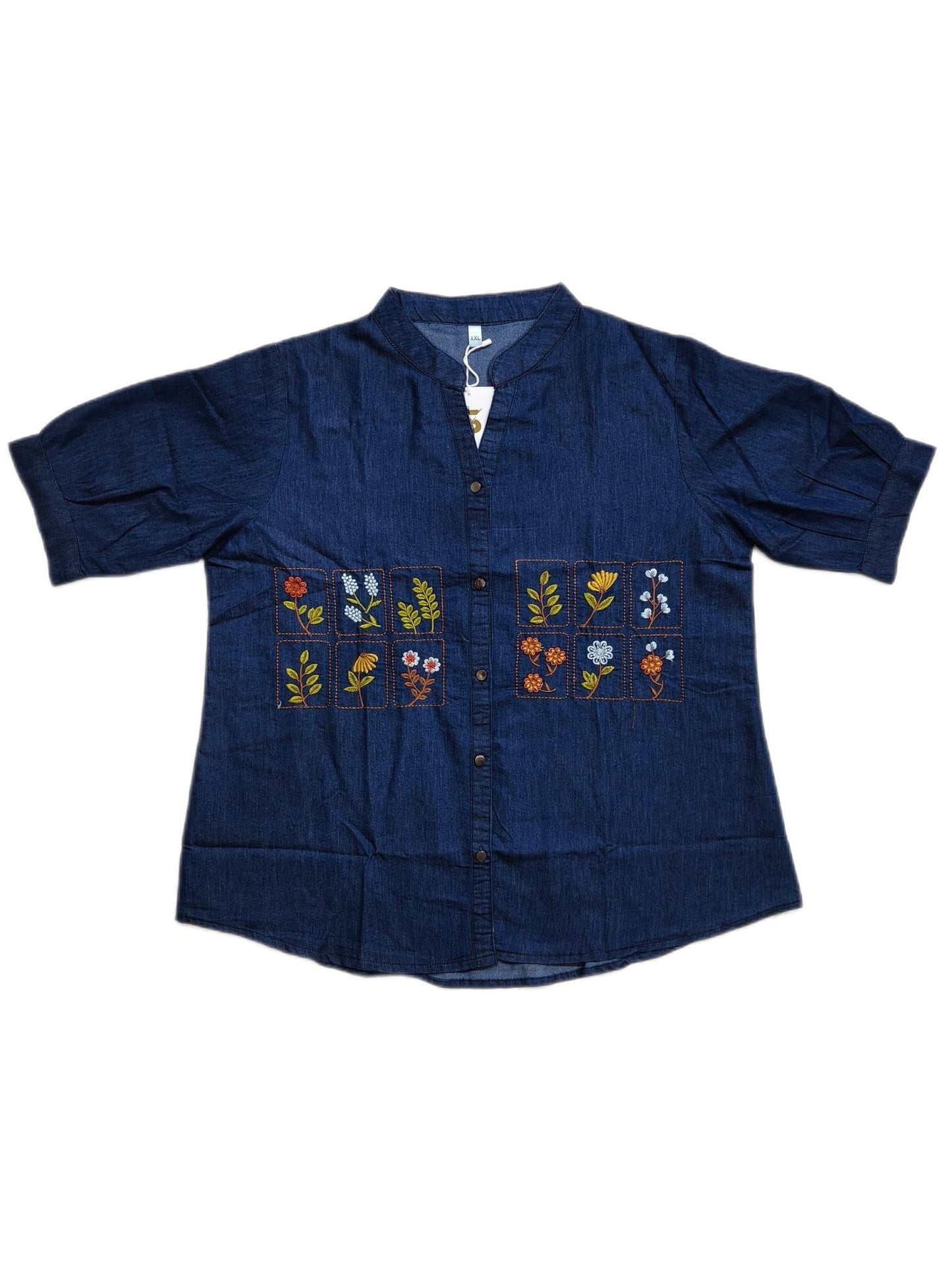 Denim Embroidered Tops - Maruti Westren Wear