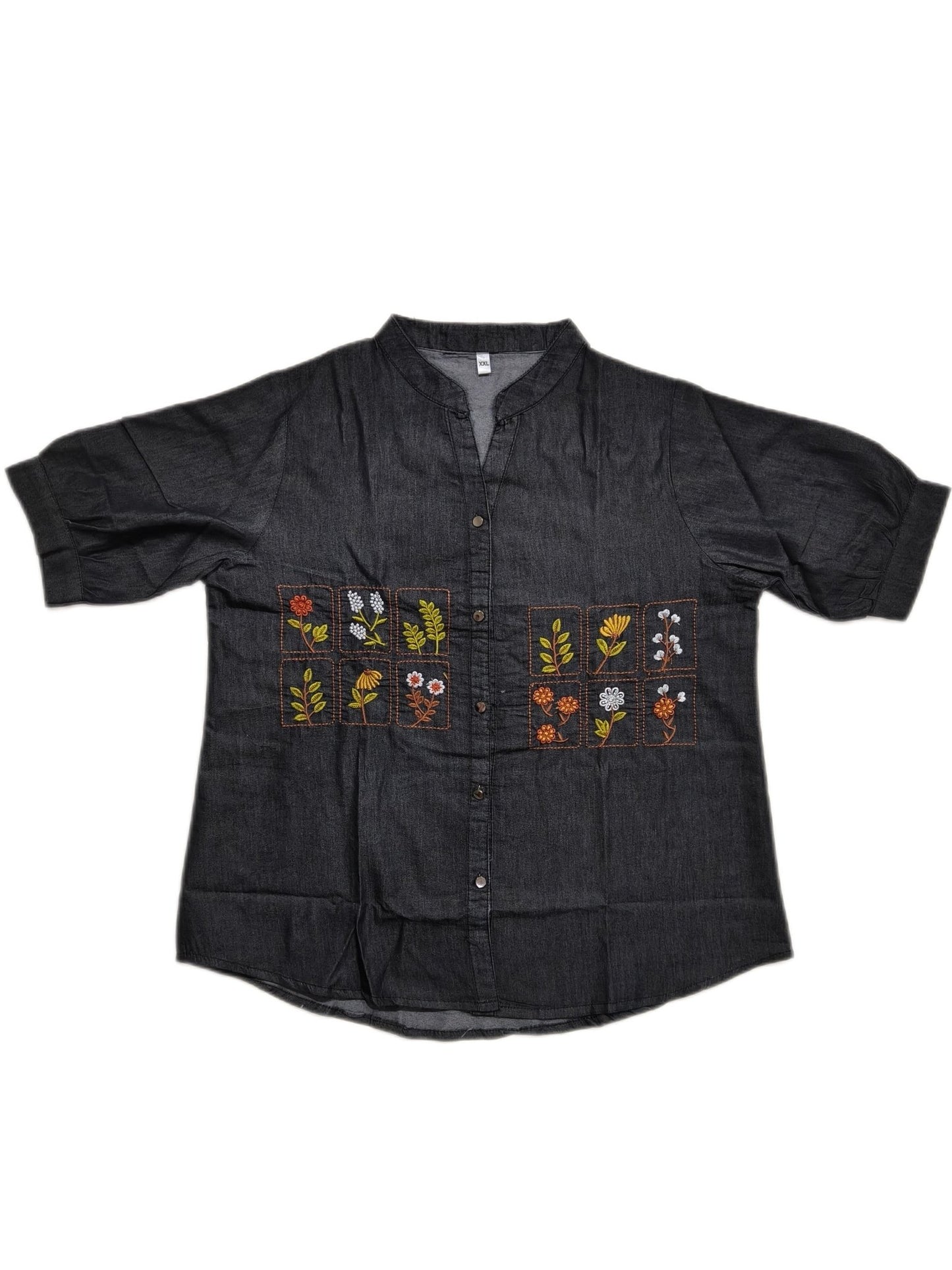 Denim Embroidered Tops - Maruti Westren Wear