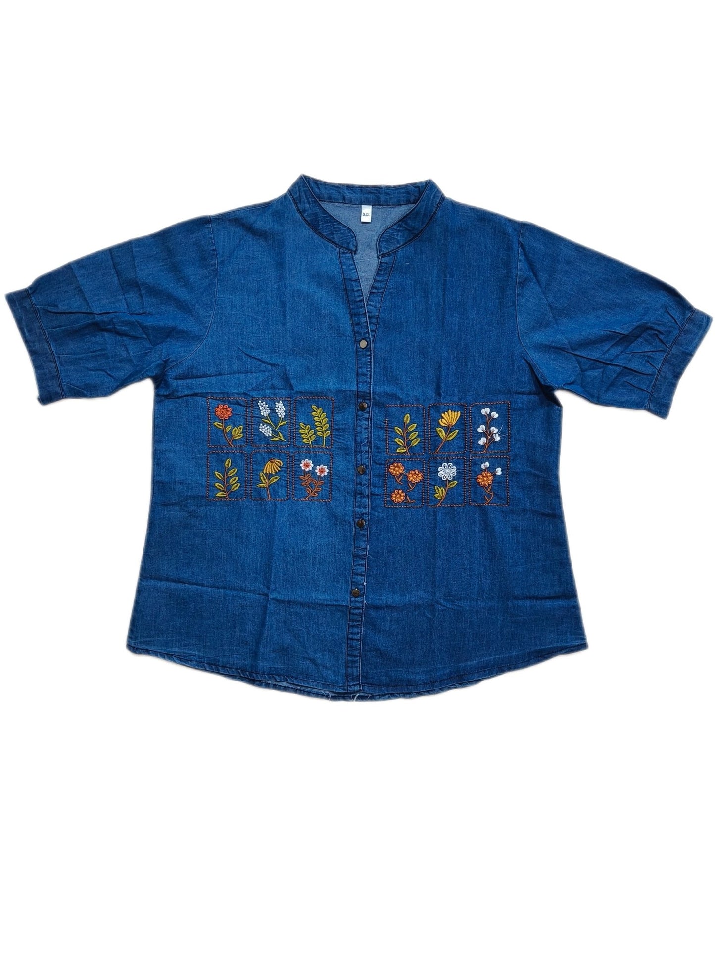 Denim Embroidered Tops - Maruti Westren Wear