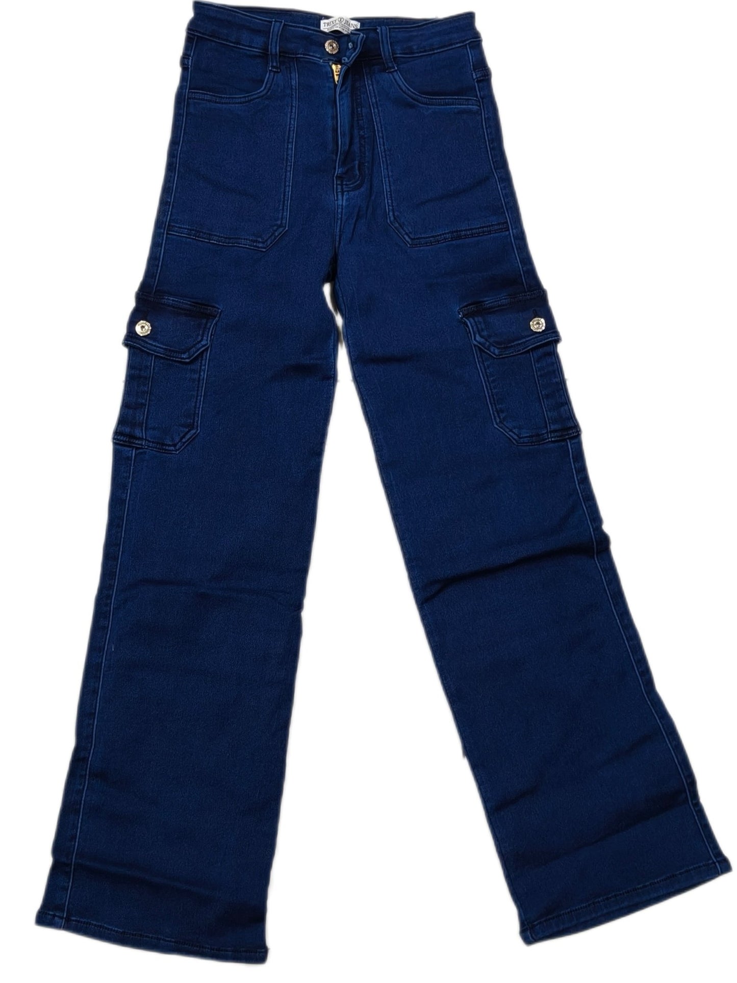 Full stretchable straight fit cargo jeans - Maruti Westren Wear