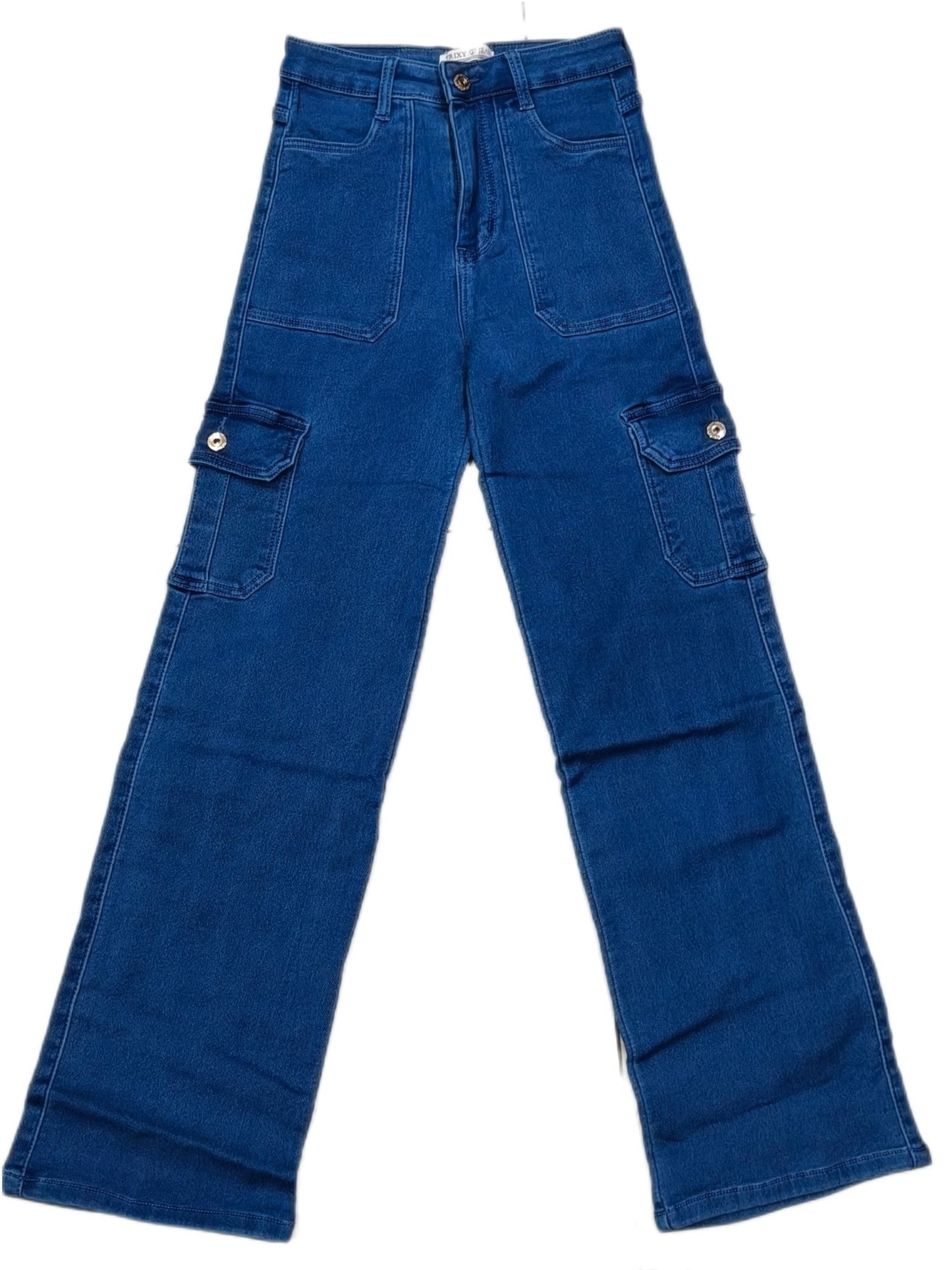 Full stretchable straight fit cargo jeans - Maruti Westren Wear