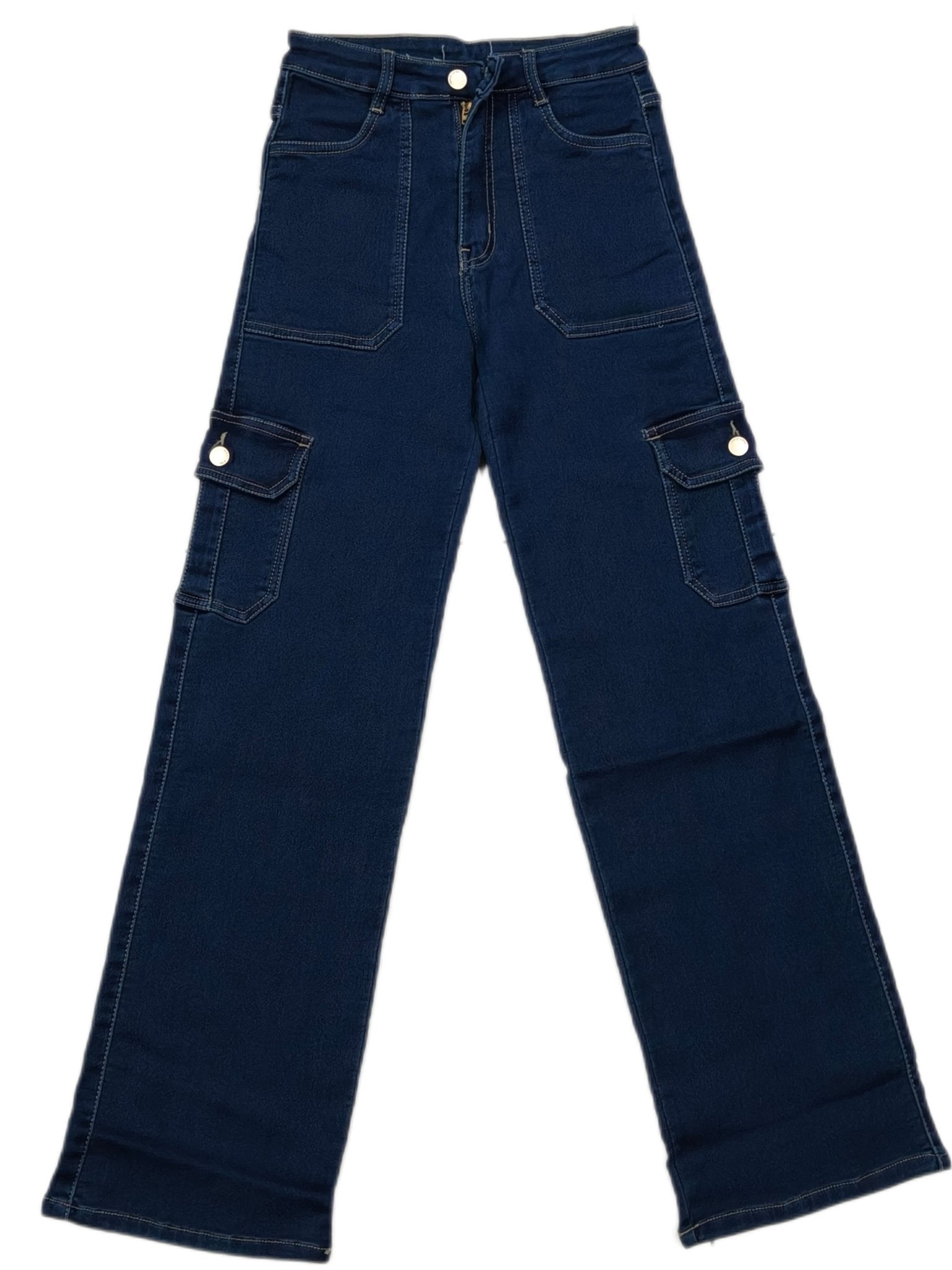 Full stretchable straight fit cargo jeans - Maruti Westren Wear