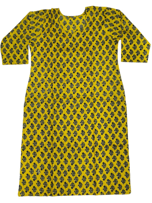 Cotton Kurti Pair Fancy Neck - Maruti Westren Wear