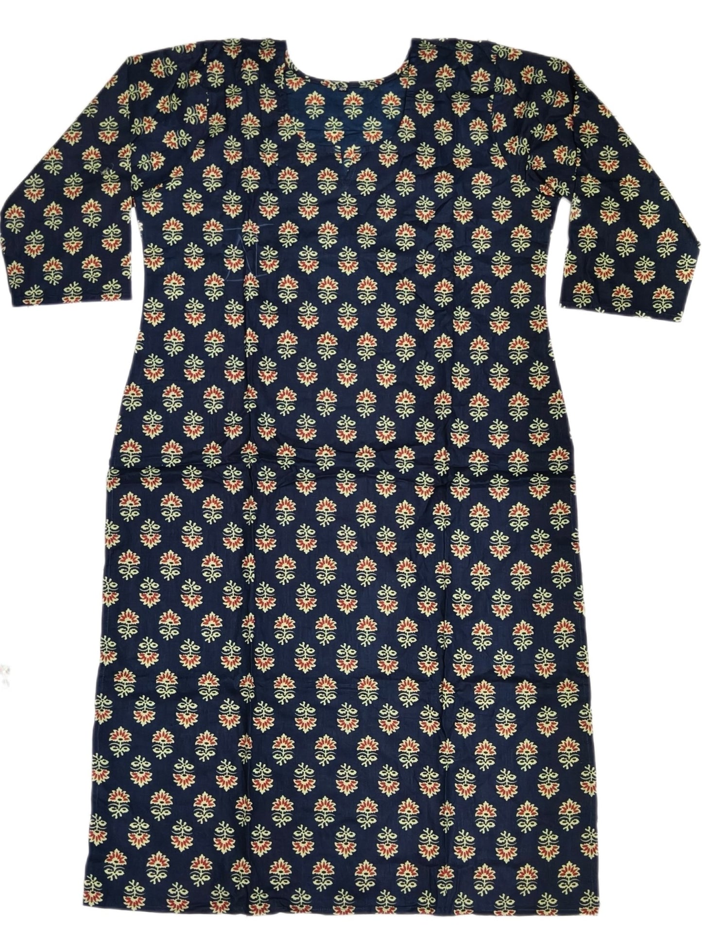 Cotton Kurti Pair Fancy Neck - Maruti Westren Wear