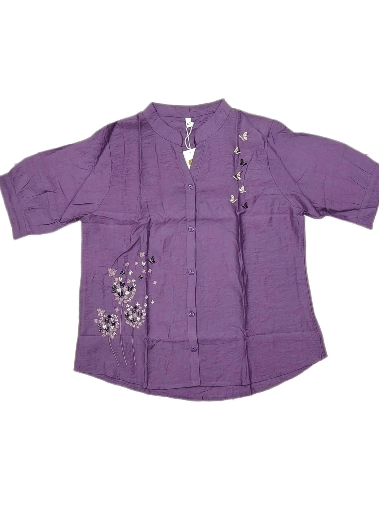Fancy Shirt Style Embroidery Tops - Maruti Westren Wear